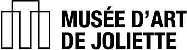 Logo d'un édifice en forme de «M» avec l'inscription Musée d'art de Joliette