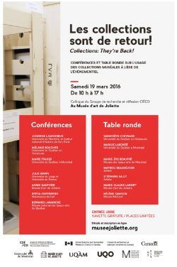 Affiche du colloque Les Collections sont de retour !